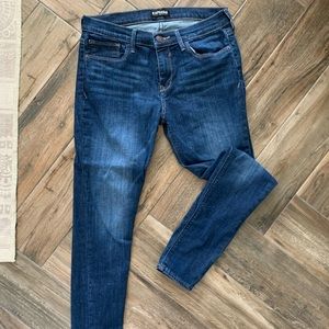 Medium wash express skinny denim